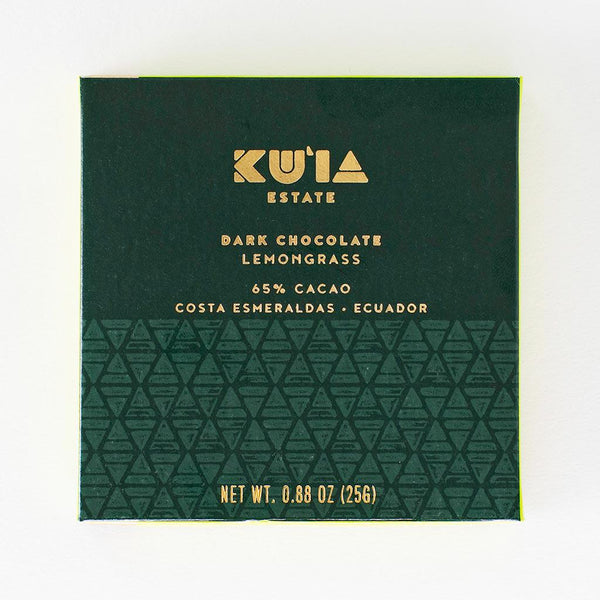 Lemongrass Dark Chocolate Bar | Maui Ku'ia Estate Chocolate