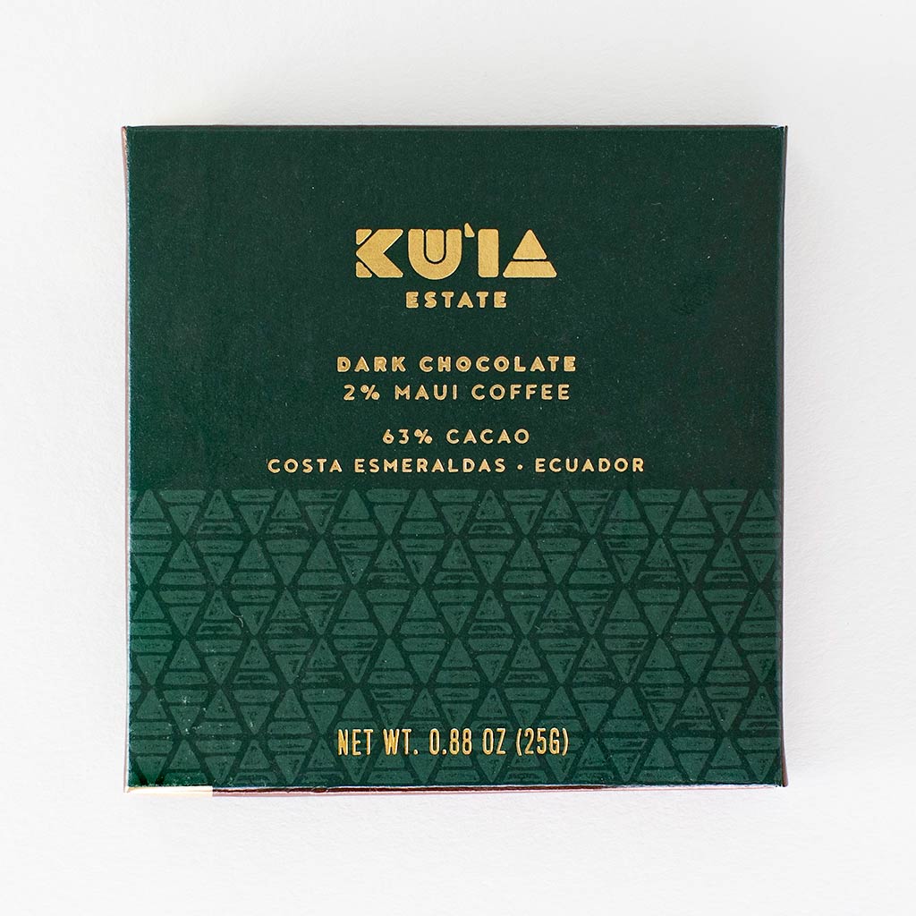 Maui Mokka® Coffee Dark Chocolate Bar - Maui Kuʻia Estate Chocolate