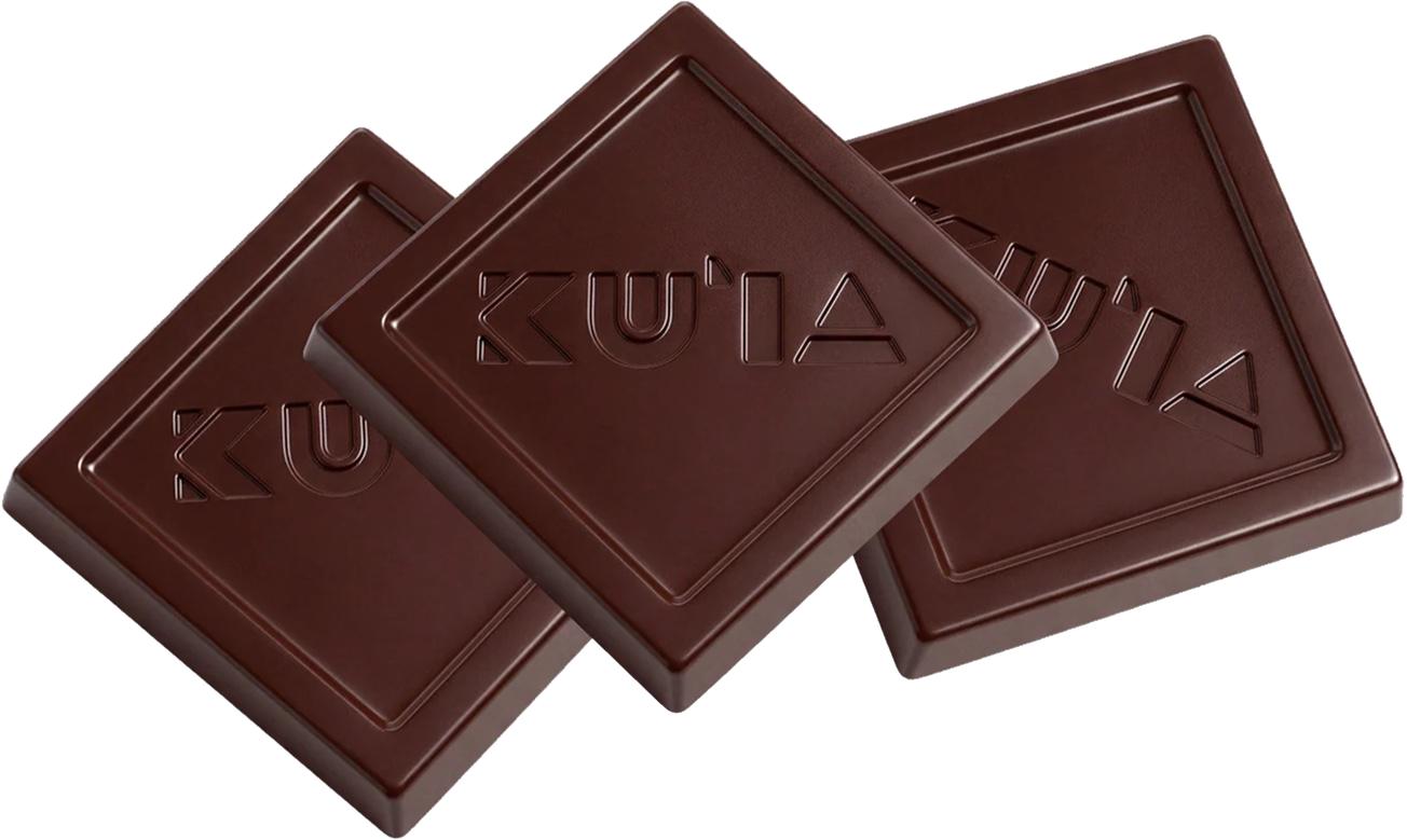 Maui Ku'ia sugar free dark chocolate squares