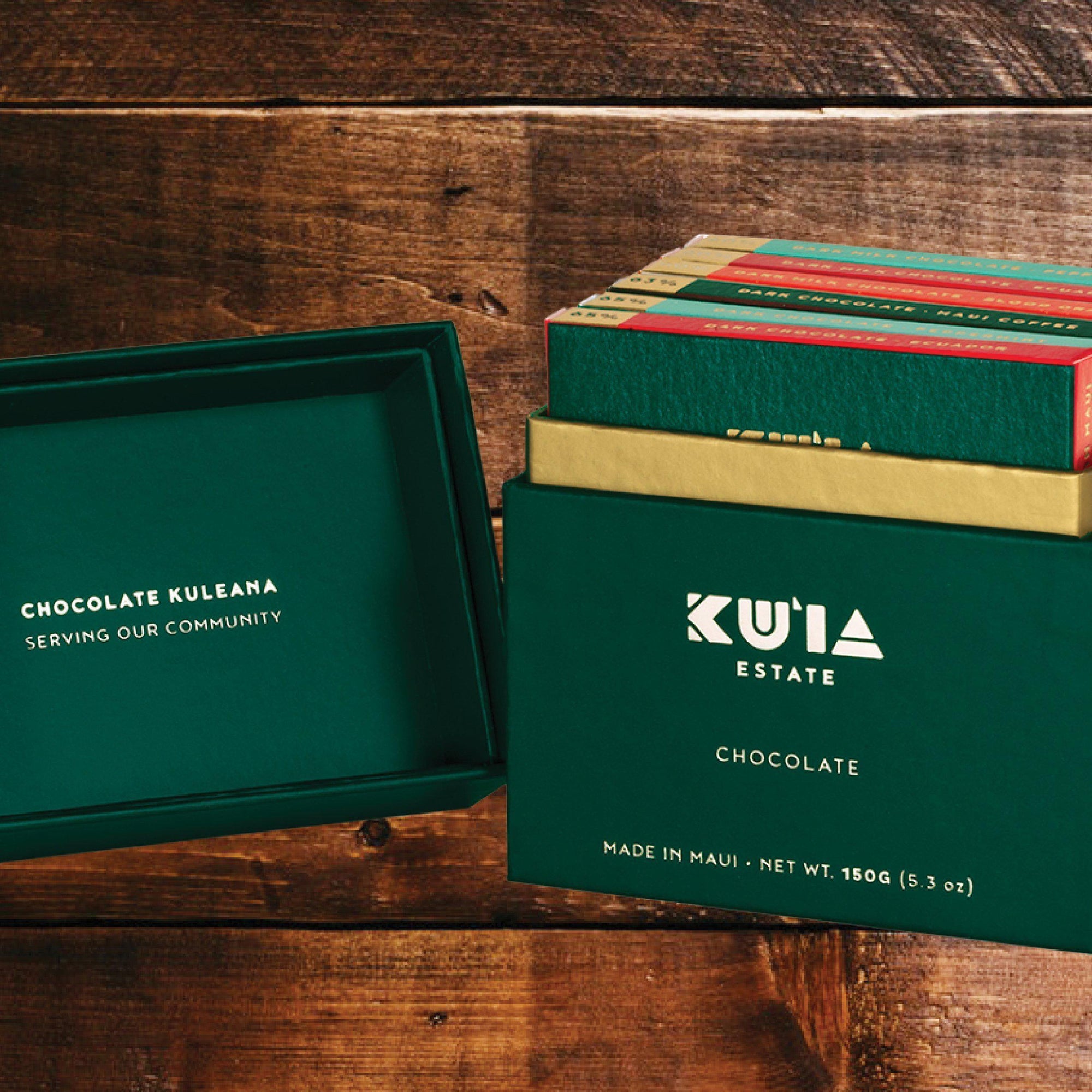 Our Ku`ia Estate Chocolate is in the Box!-Maui Kuʻia Estate Chocolate
