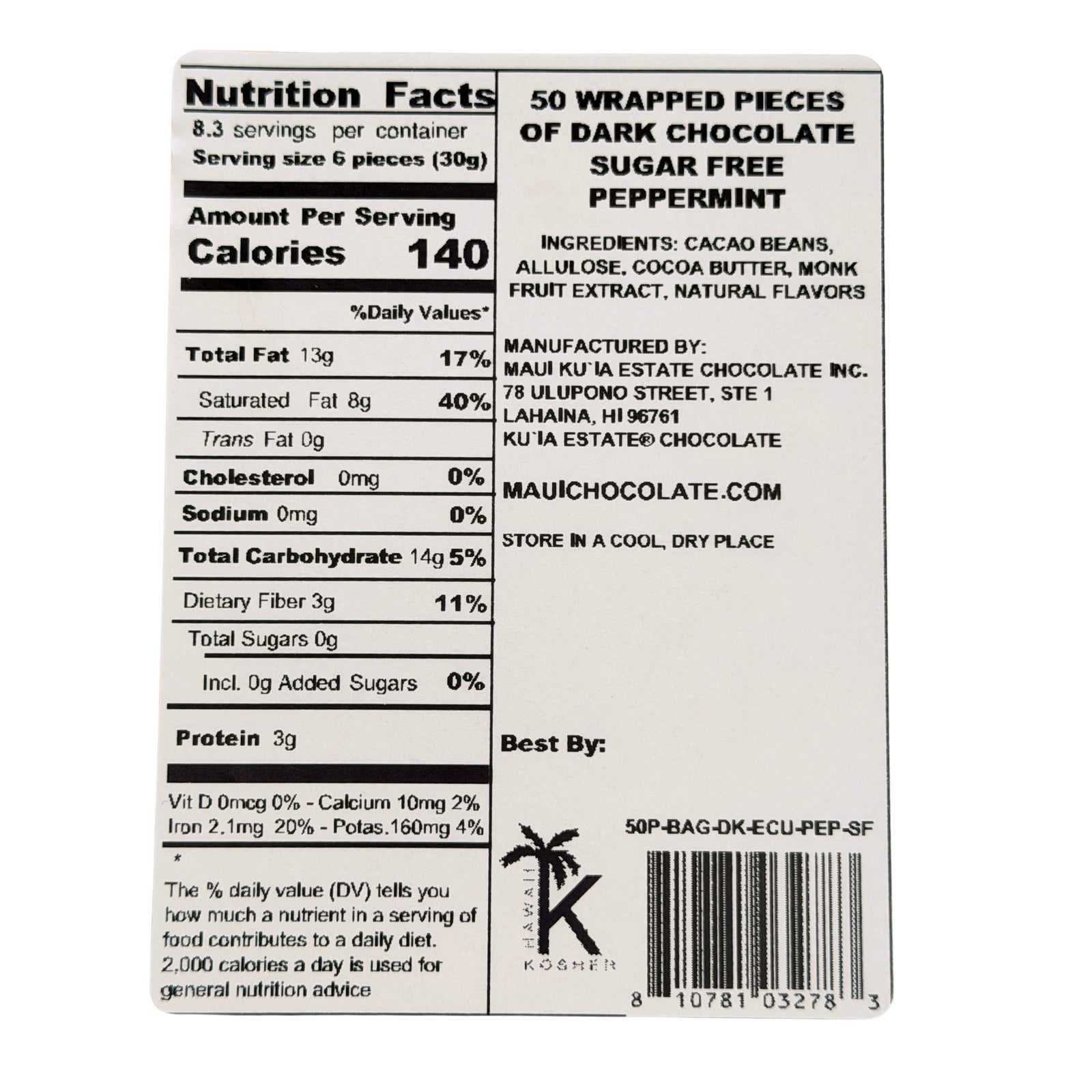 Closed Chocolate Bulk Bag