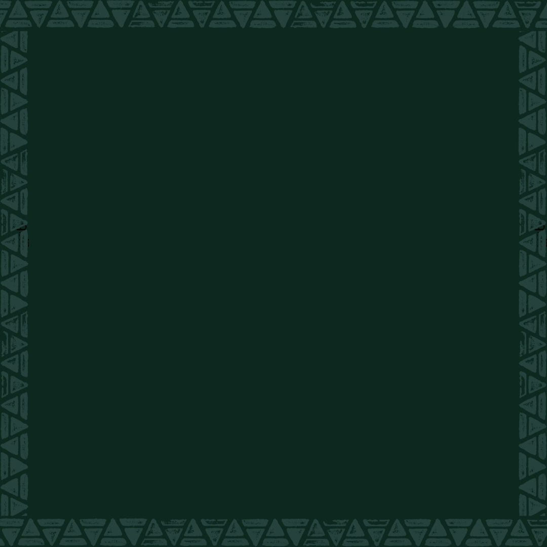 dark green background with patterned frame