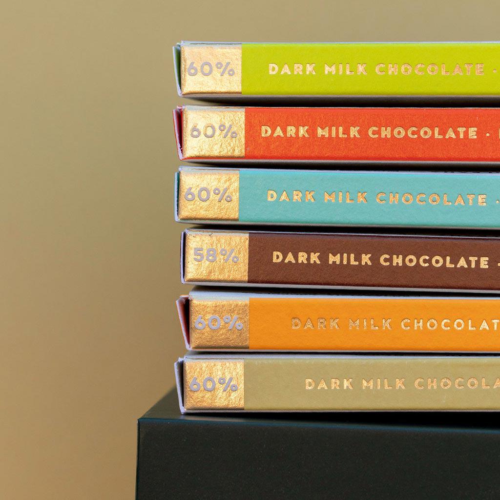 Assorted Dark Milk Chocolate Bar Gift Box