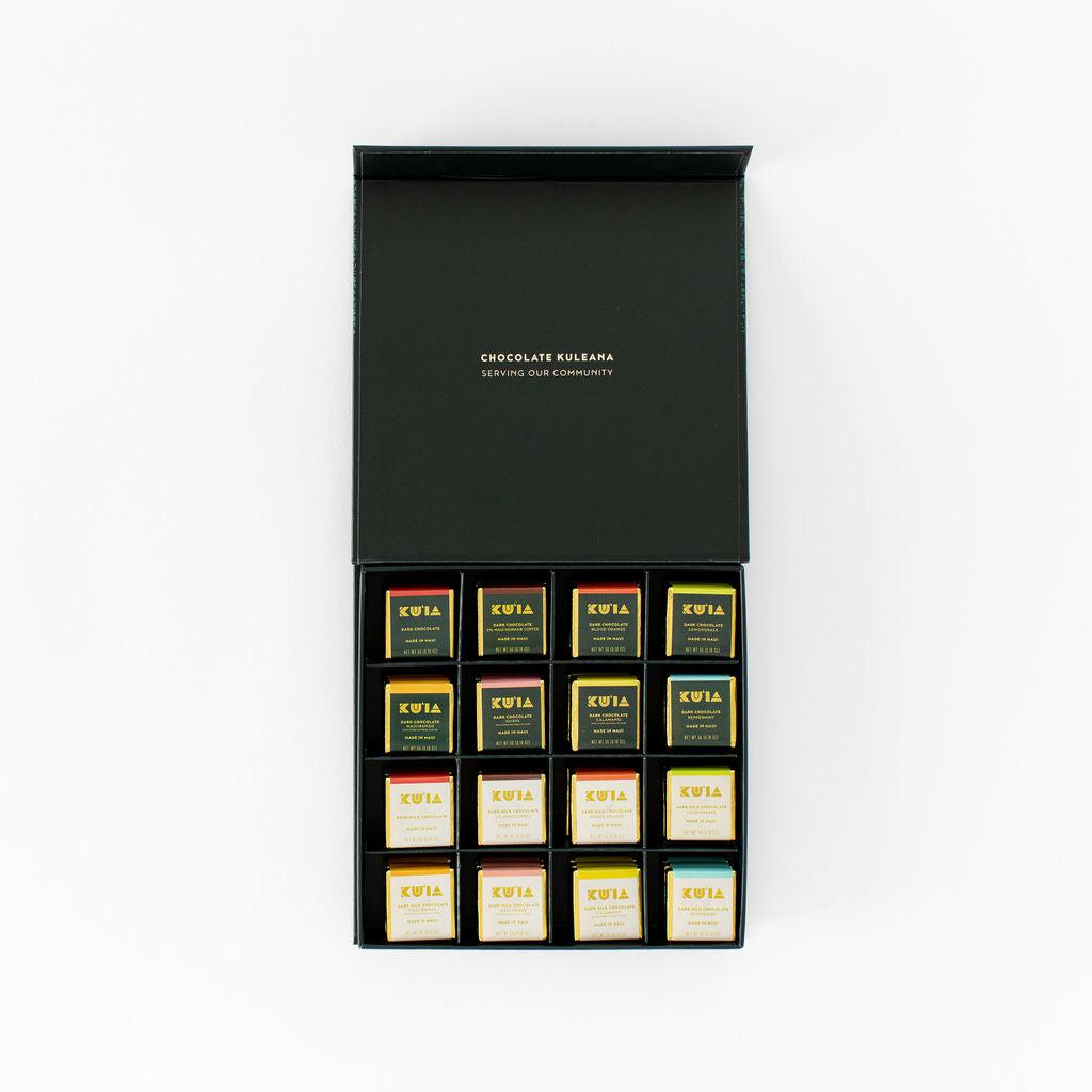 Assorted Dark and Dark Milk Chocolate Deluxe Gift Box - Maui Kuʻia Estate Chocolate