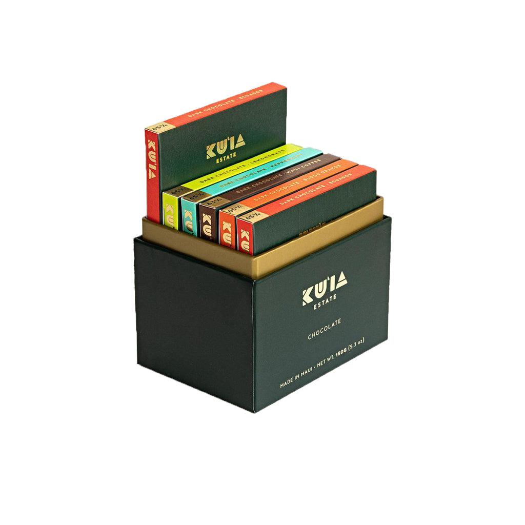 Assorted Dark Chocolate Bar Gift Box - Maui Kuʻia Estate Chocolate