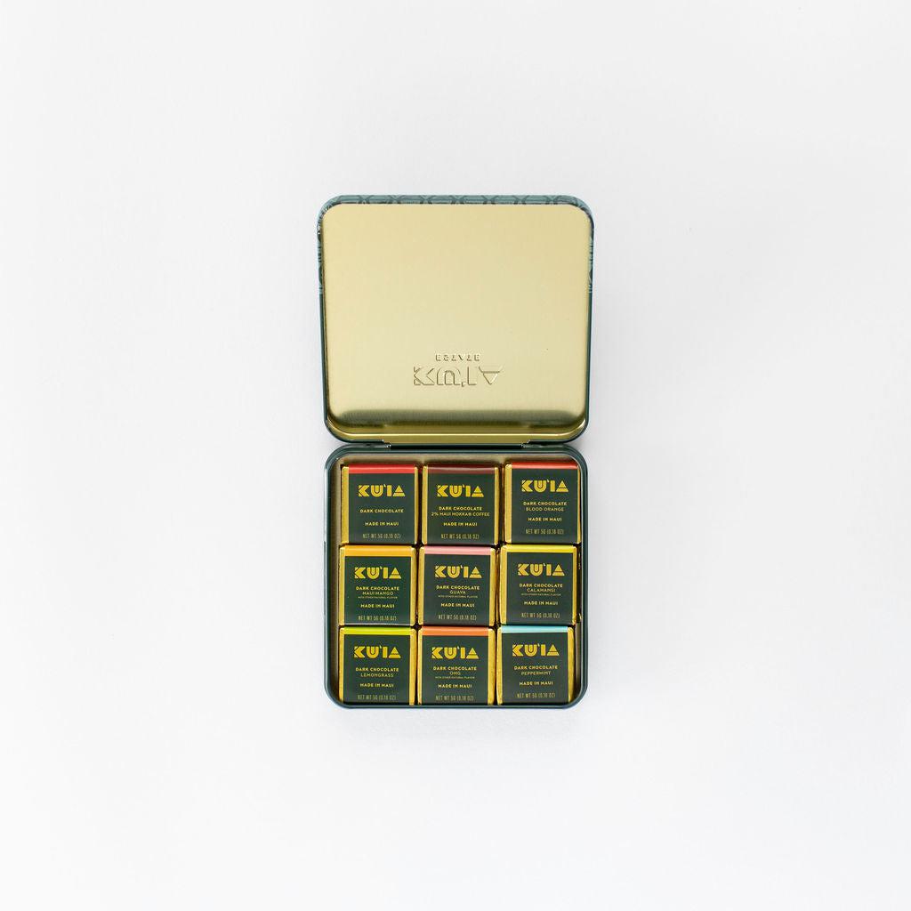 Assorted Dark Chocolate Gift Tin - Maui Kuʻia Estate Chocolate