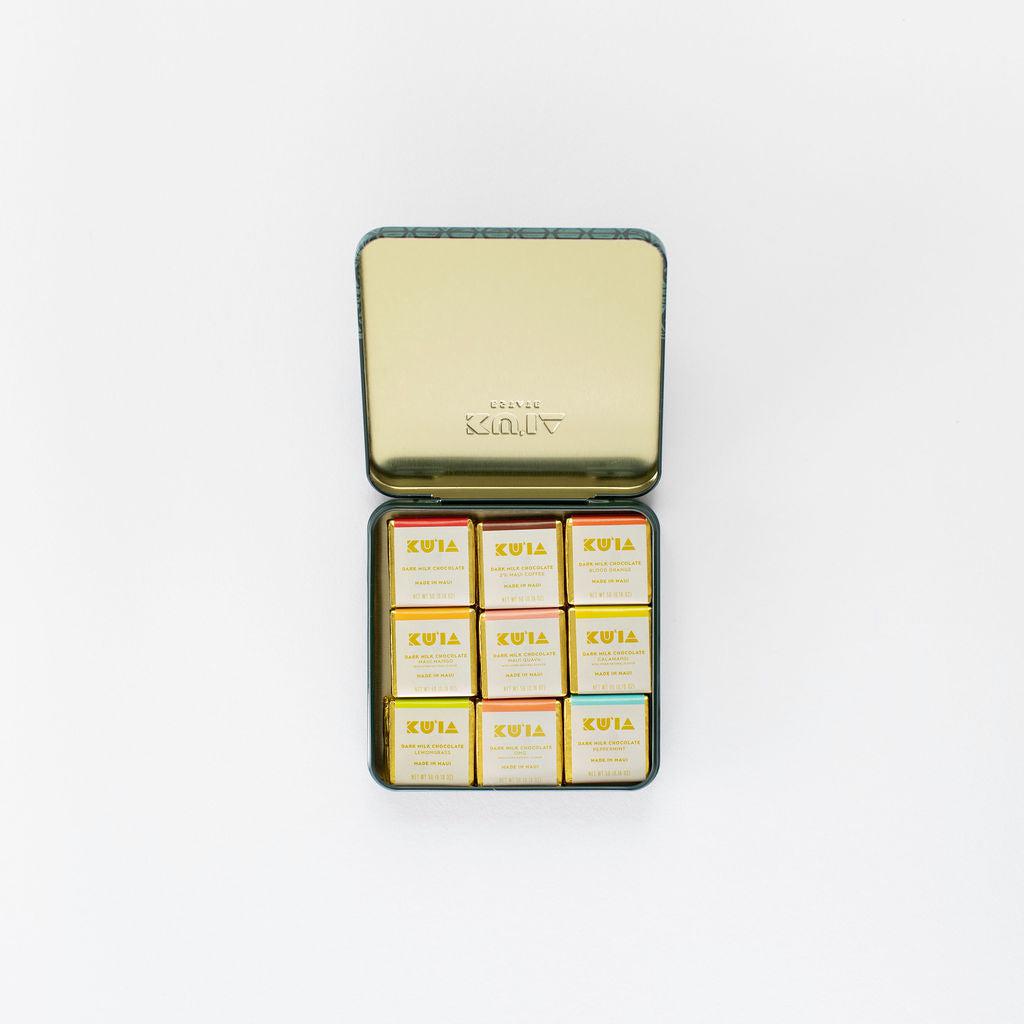 Assorted Dark Milk Chocolate Gift Tin - Maui Kuʻia Estate Chocolate