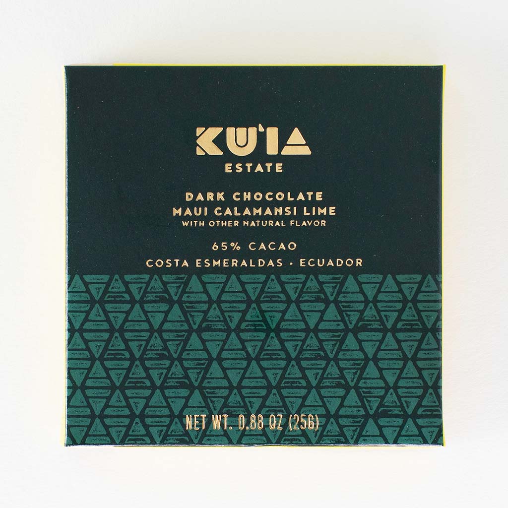 Calamansi Lime Dark Chocolate Bar - Maui Kuʻia Estate Chocolate