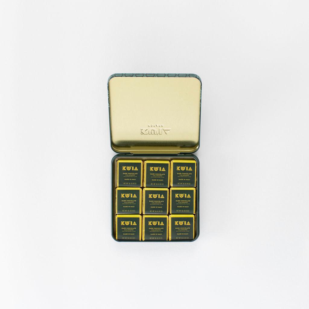 Calamansi Lime Dark Chocolate Gift Tin - Maui Kuʻia Estate Chocolate