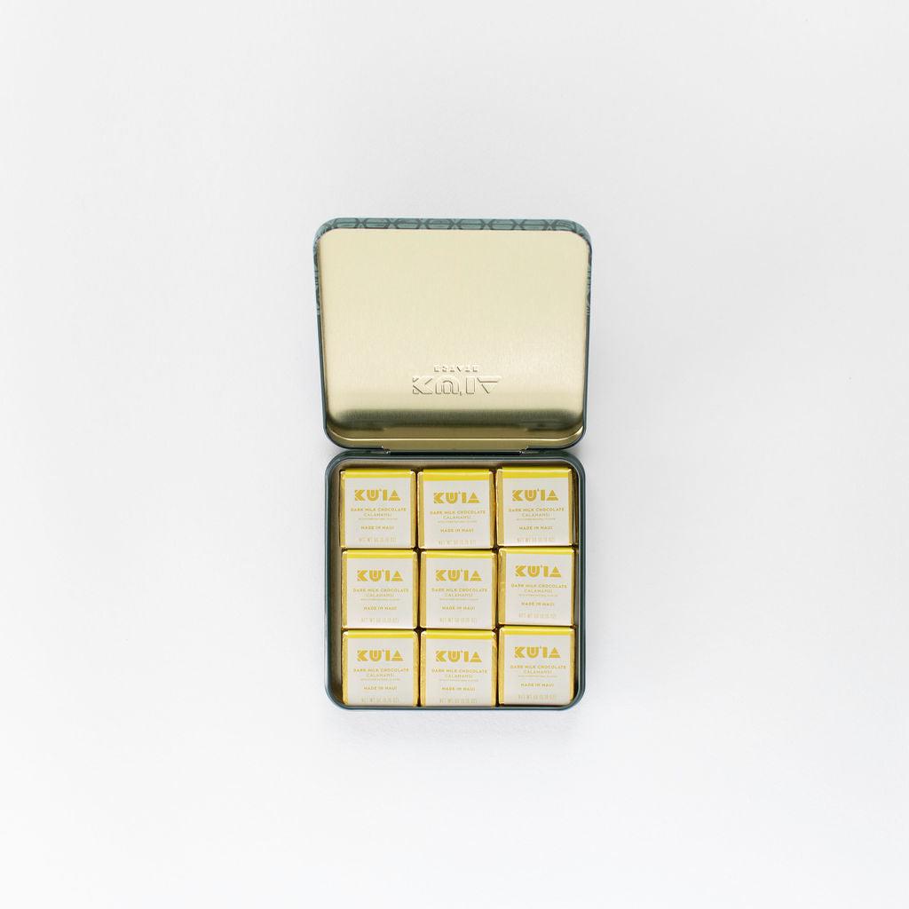 Calamansi Lime Dark Milk Chocolate Gift Tin - Maui Kuʻia Estate Chocolate