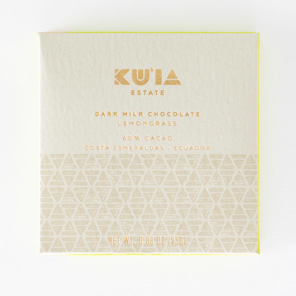 Lemongrass Dark Milk Chocolate Bar - Maui Kuʻia Estate Chocolate