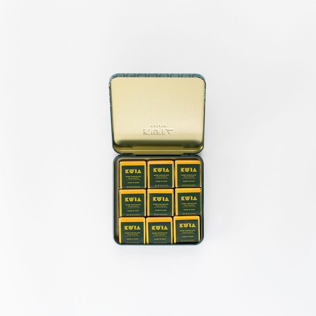 Mango Dark Chocolate Gift Tin - Maui Kuʻia Estate Chocolate