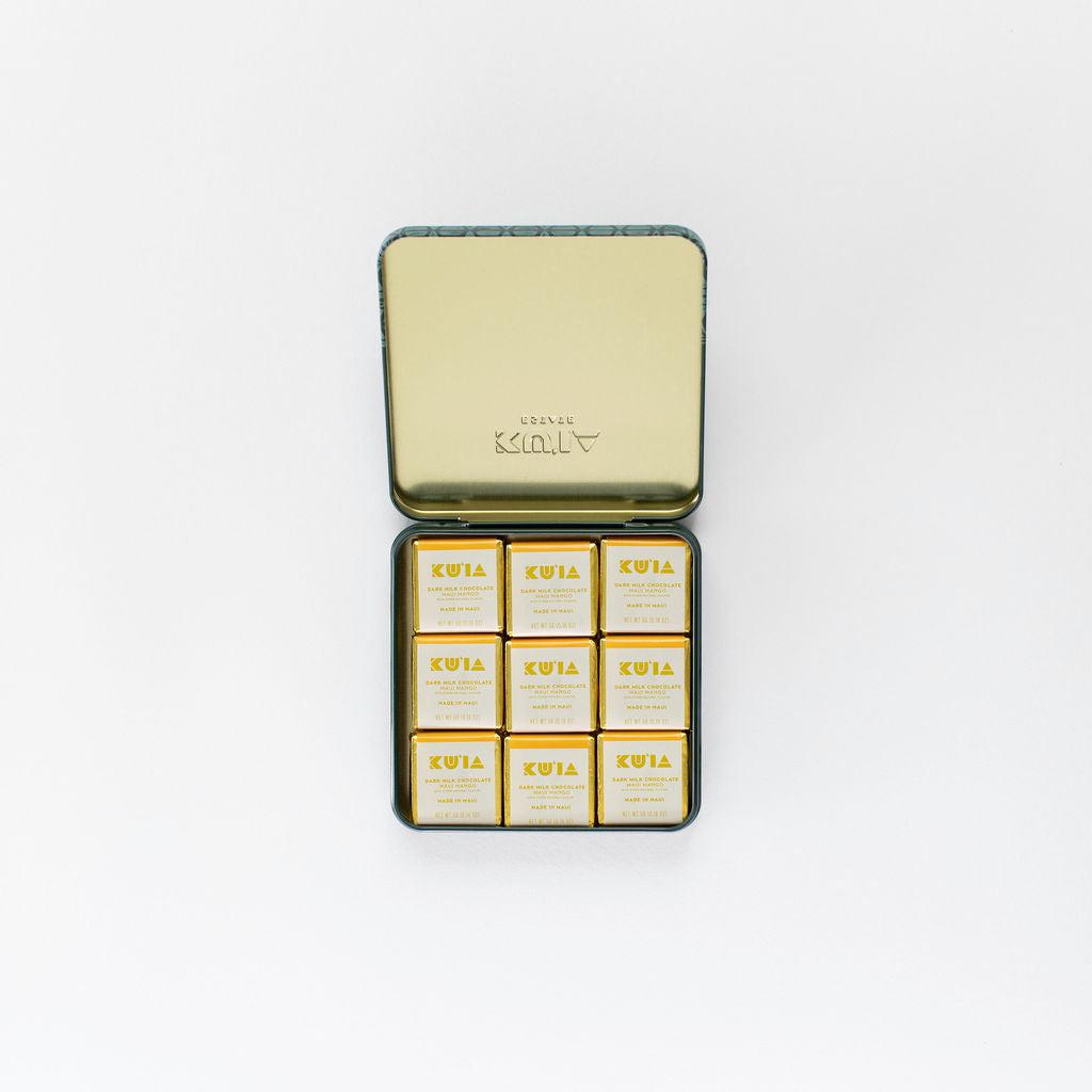 Mango Dark Milk Chocolate Gift Tin - Maui Kuʻia Estate Chocolate