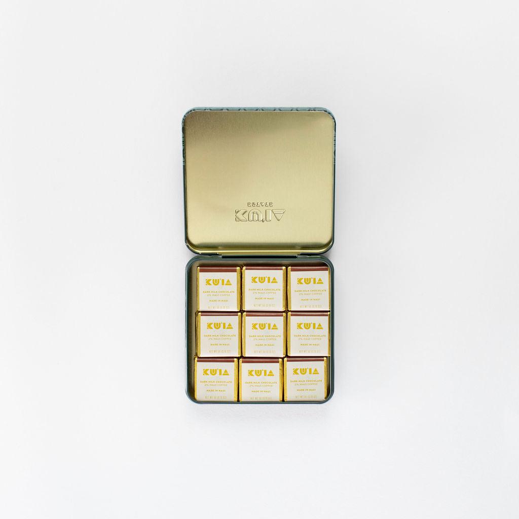 Maui Mokka® Coffee Dark Milk Chocolate Gift Tin - Maui Kuʻia Estate Chocolate