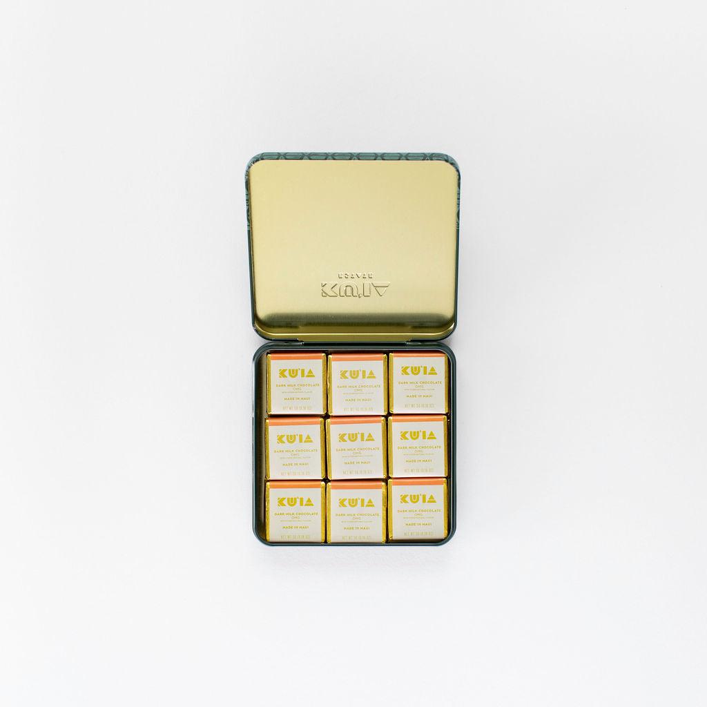 Orange Mango Guava Dark Milk Chocolate Gift Tin - Maui Kuʻia Estate Chocolate
