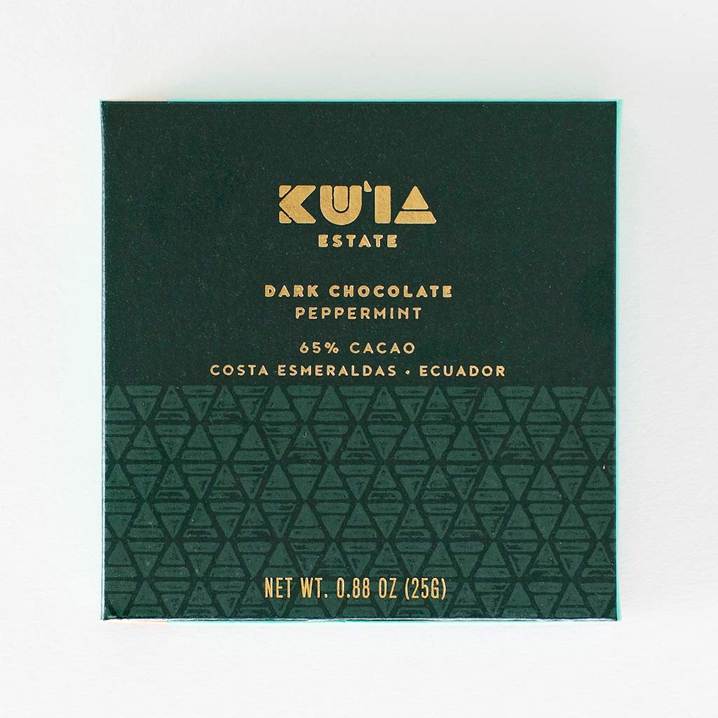 Peppermint Dark Chocolate Bar - Maui Kuʻia Estate Chocolate