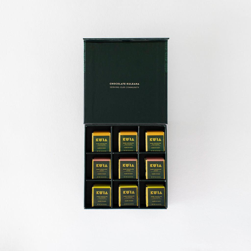 Tropical Trio Dark Chocolate Gift Box - Maui Kuʻia Estate Chocolate