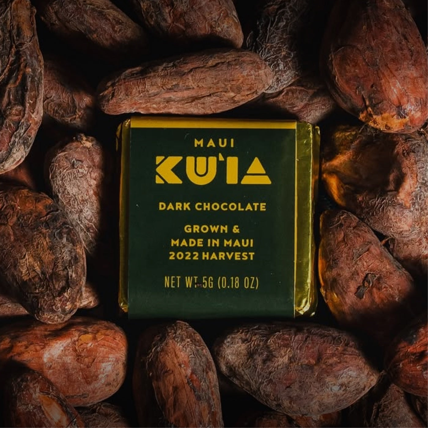 Maui Ku'ia dark chocolate - grown and made in Maui, 2022 harvest