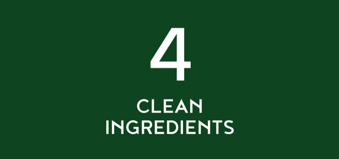 4 clean ingredients