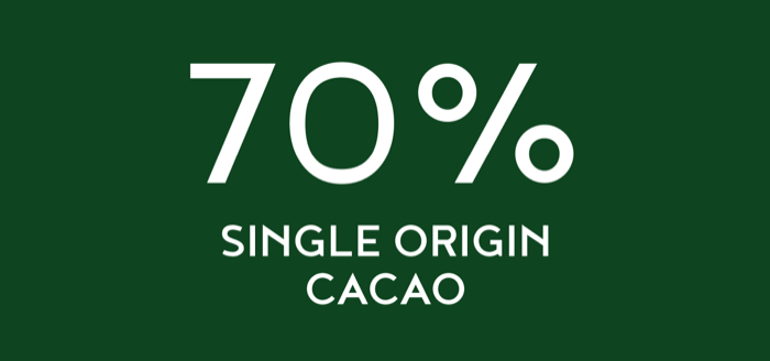 70% dark cacao
